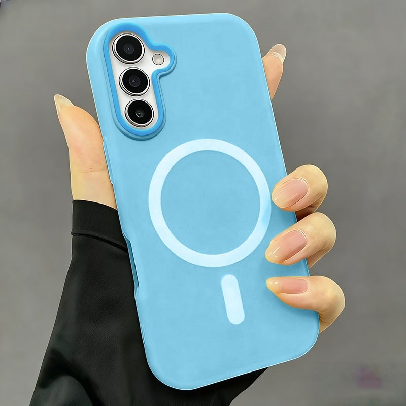 Carregamento Sem Fio Magnético À Prova De Choque Caso Macio Para Samsung A17 A07 A16 A26 A36 A56 A06 A15 A25 A35 A55 em Oferta na Shopee