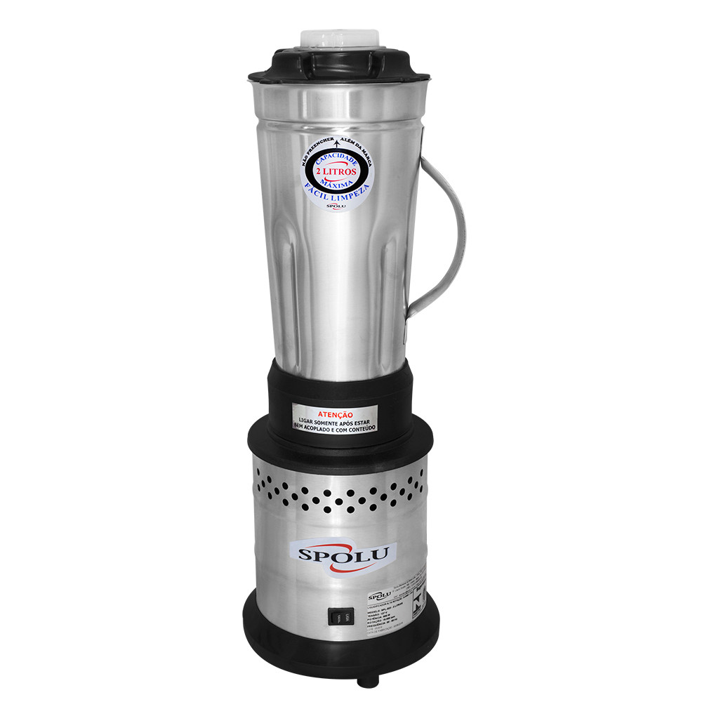 Liquidificador Industrial de Alta Rotação Spolu 2 Litros 800W SPL-022ECO Preto/Prata 220V em Oferta na Shopee
