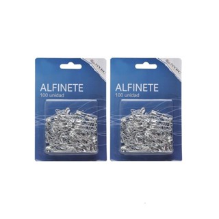 Kit Com 2 Alfinetes De Segurança NYBC Prata 2cm 100 Unidades N.000 | Alta Resistência e Qualidade em Oferta na Shopee