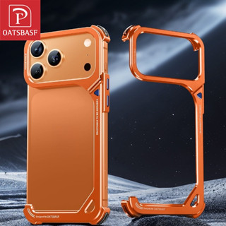 OATSBASF Metal Minimalismo Capa De Telefone Para IPhone 17 Pro Max/17Pro em Oferta na Shopee
