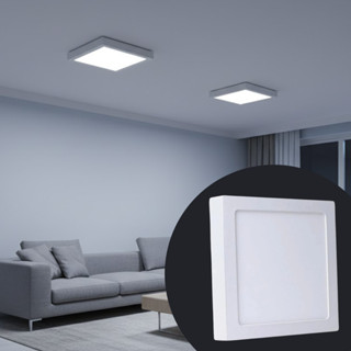 Luminaria Plafon 25W Branco Frio LED Sobrepor Quadrado 6500K Iluminação Sala Teto Escritório Cozinha em Oferta na Shopee