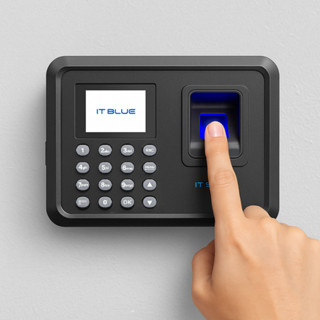 Relógio de Ponto Biométrico Digital USB Tela LCD 2,4" Polegadas Rápido It Blue SC-9002C em Oferta na Shopee