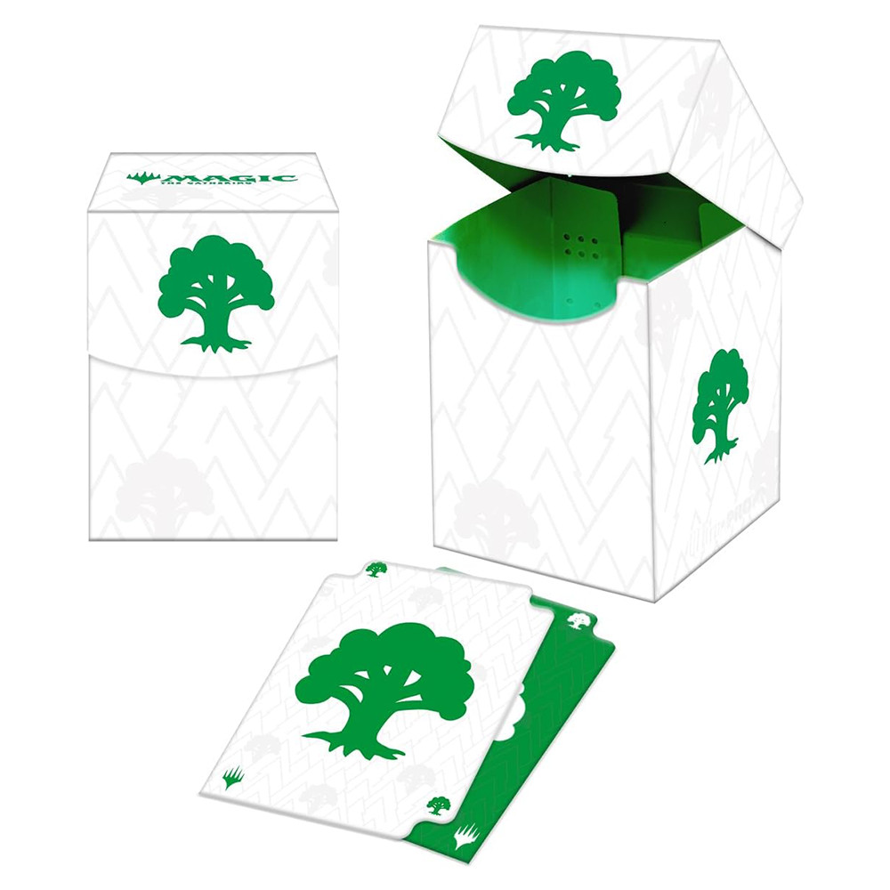 Porta Baralho Deck Box Ultra Pro Magic The Gathering Forest (Floresta) Mana Verde Caixa para Cartas Central