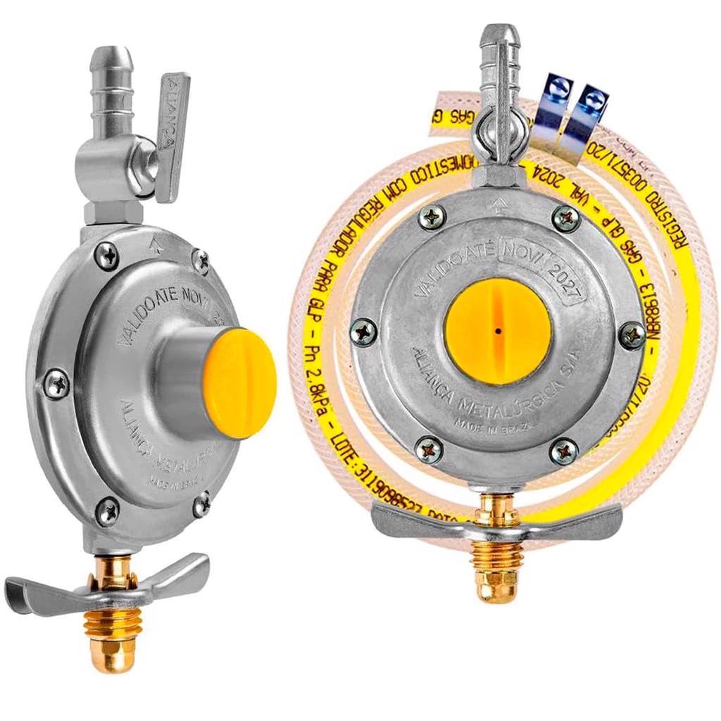 Regulador de Gás 1Kg 505/01 Aliança Metalúrgica – Com ou Sem Mangueira em Oferta na Shopee