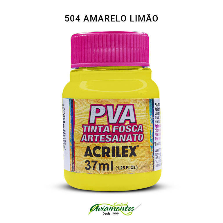 TINTA FOSCA PVA ACRILEX 37ML 504