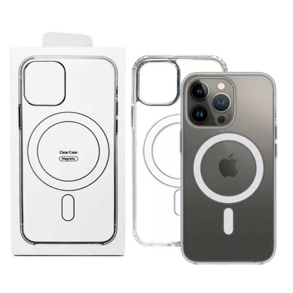 Capa MagSafe Magnética para Carreg. Indução Portátil iPhone XR 11 12 13 14 15 16 17 PRO MAX PLUS AIR