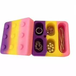 Pote de Silicone Lego 4+1 26ml | Ideal para Maquiagem, Joias e Viagens