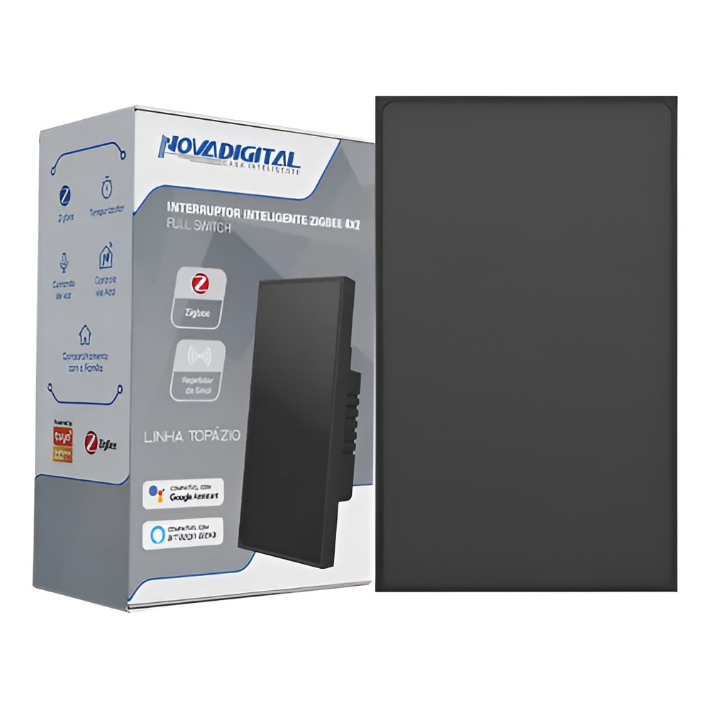 Interruptor Inteligente Topázio Zigbee Novadigital 1 Tecla nv
