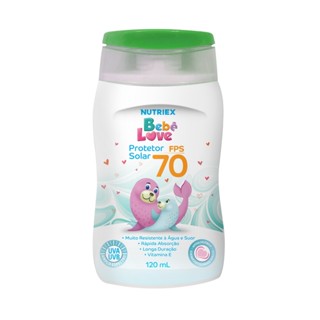 Protetor Solar Bebê Creme FPS70 Corpo Rosto Nutriex 120ml em Oferta na Shopee