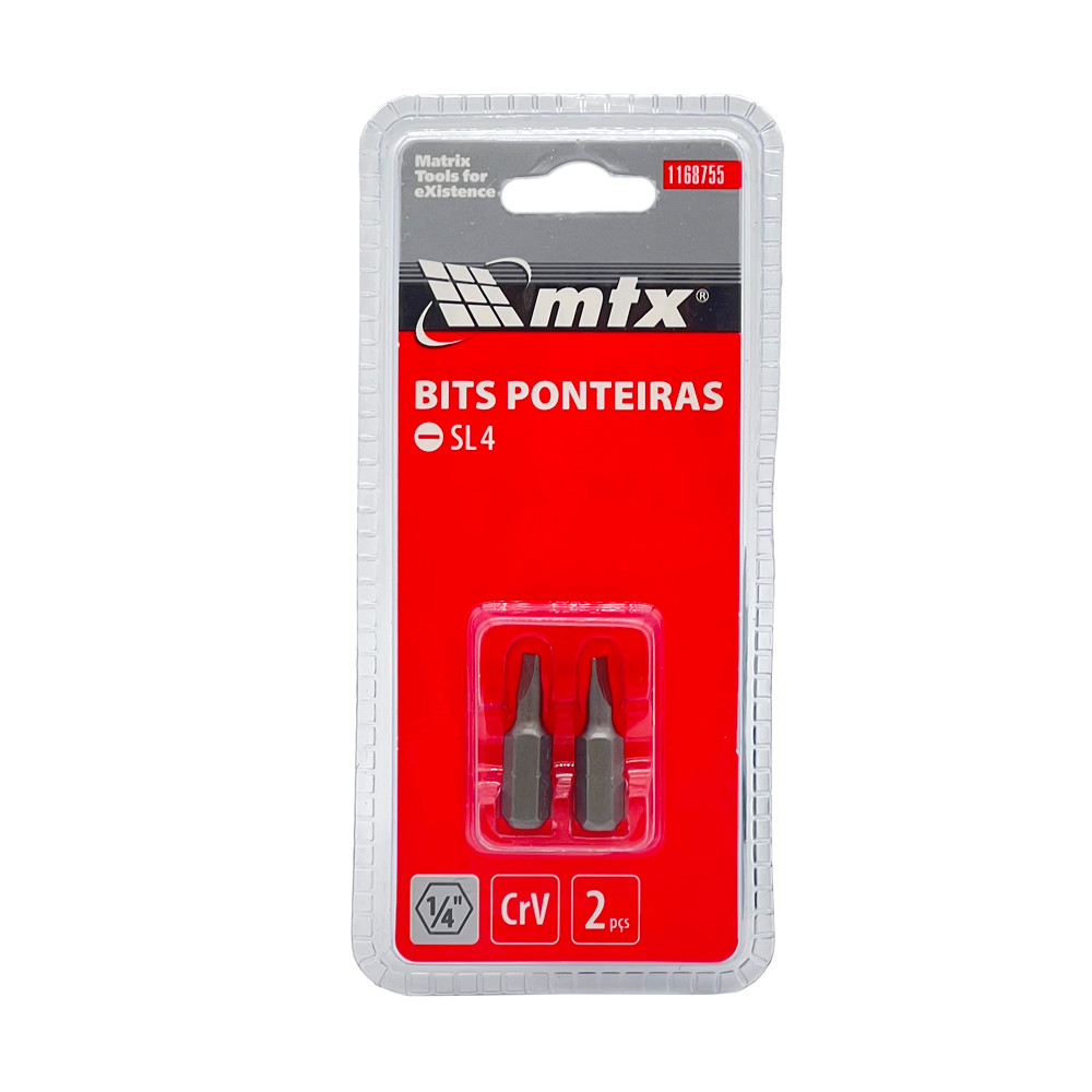 BITS FENDA SL4, CROMO VANADIO, 25MM, 2PCS // MTX em Oferta na Shopee