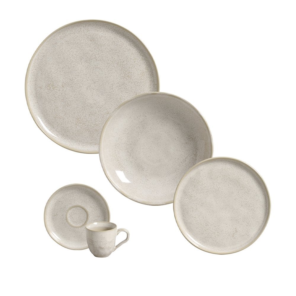 Aparelho de Jantar/Chá Porto Brasil Bio Latte 30 Peças