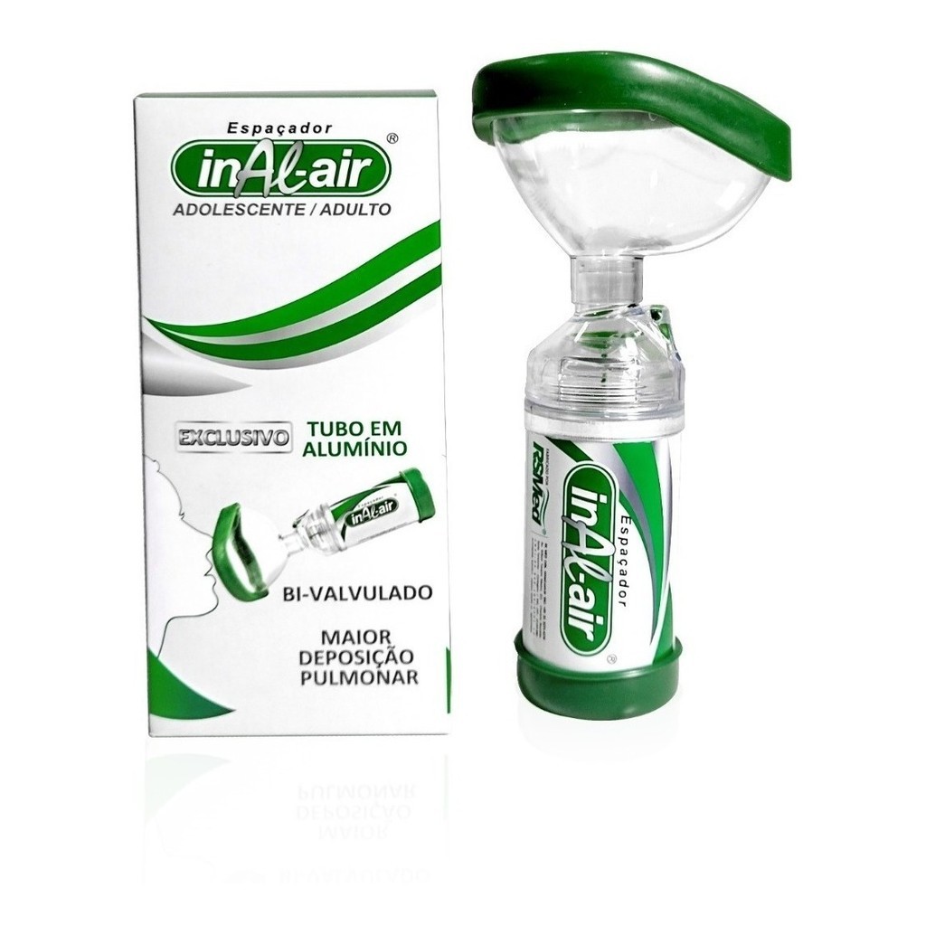 Espaçador Respiratório Abre Pulmão P/ Aerosol Inal-air Adult