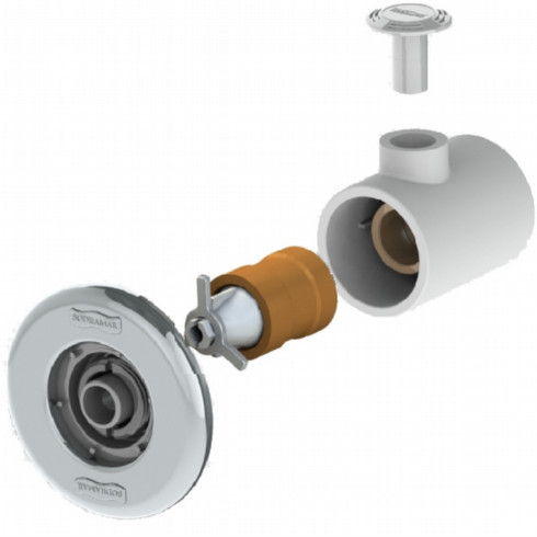 Dispositivo De Hidromassagem Pratic 1 1/2 Abs/inox Tubo 50 Sodramar