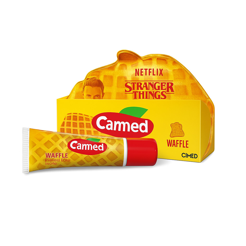 Hidratante Labial Carmed Stranger Things Waffle 10g – Edição Especial