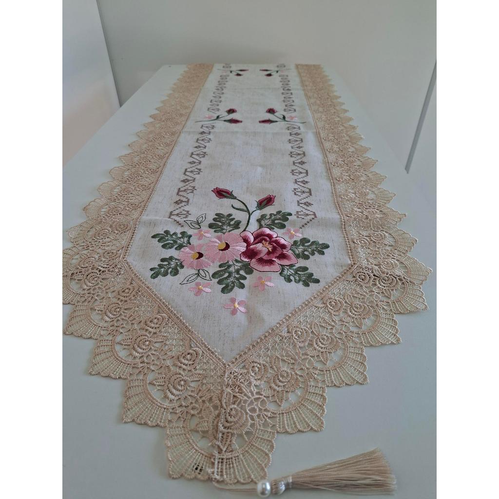 Trilho Caminho De Mesa Premium Luxo Para 6 ou 8 Lugares 1,80x0,40cm em Oferta na Shopee