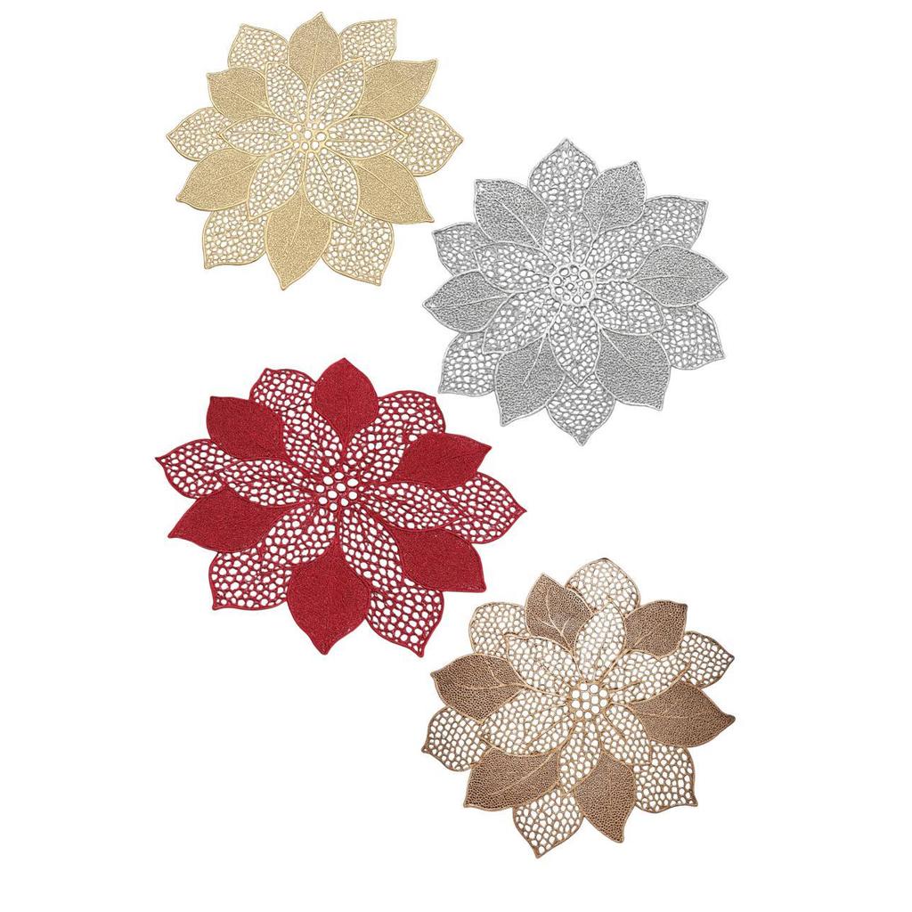 Jogo Americano Metalizado Emborrachado Mesa Posta Luxo Ceia Natal Jantar 43cm em Oferta na Shopee