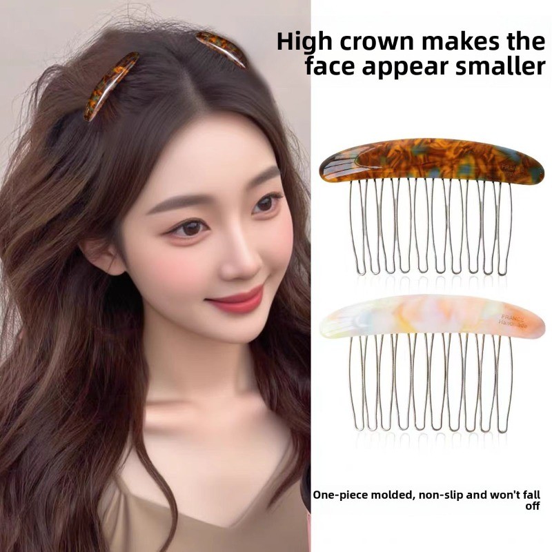 Pente De Cabelo Quebrado De Outono E Inverno , Grampo Antiderrapante , Dentes Laterais Da Testa , Clipe De Franja Com Ar