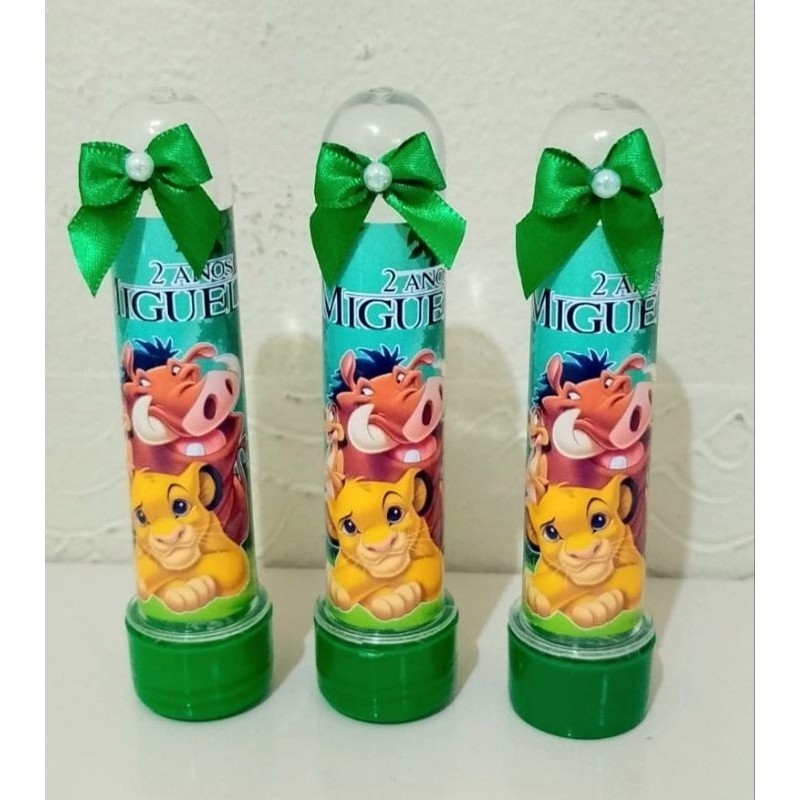 10 Tubete personalizado do Rei Leão