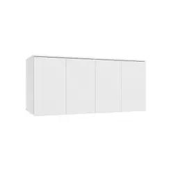 Armário Aéreo 4 Portas Kappesberg Adapt Branco 155cm