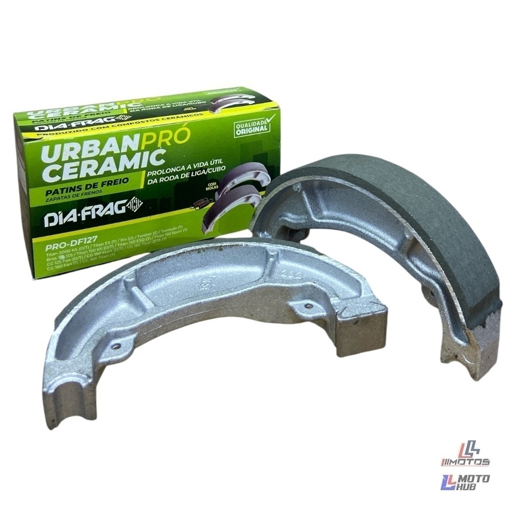 Patin De Freio Biz / Titan / Twister C/ Mola Pro-Df127 Diafrag