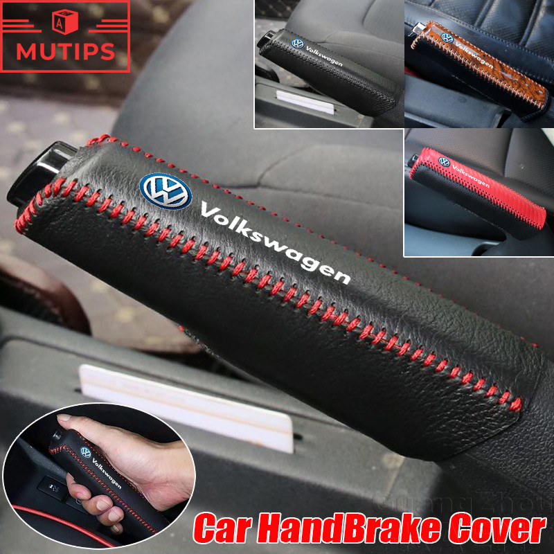Capa De Freio De Mão Para Carro Volkswagen , Couro Quebra , Alça , Alavanca , Bota VW Polo Beetle Jetta Golf mk6 mk7 Pas