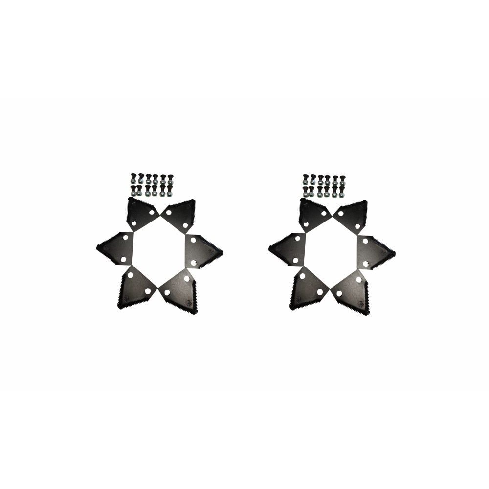Kit 12 Navalhas de Corte Triangular Com Parafusos Para Ensiladeira Nogueira PECUS 9004 Código 648628