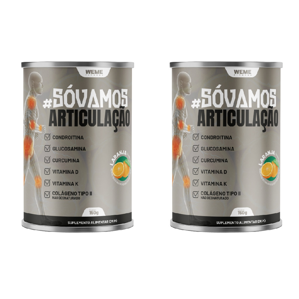 2X SO VAMOS GLUCOSAMINA LARANJA 150G WEME FITNESS