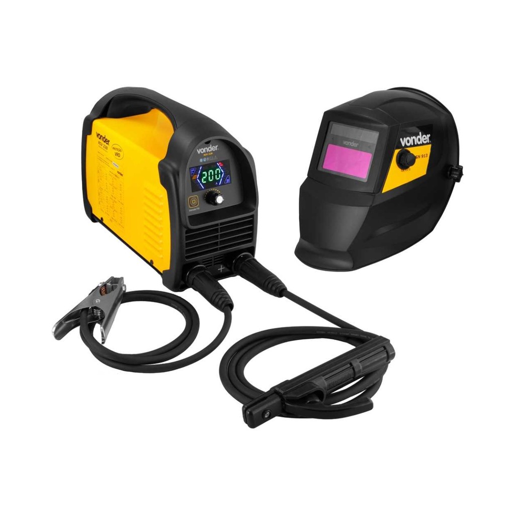 Inversor p/ solda com máscara e eletrodo IM228 Bivolt VONDER em Oferta na Shopee