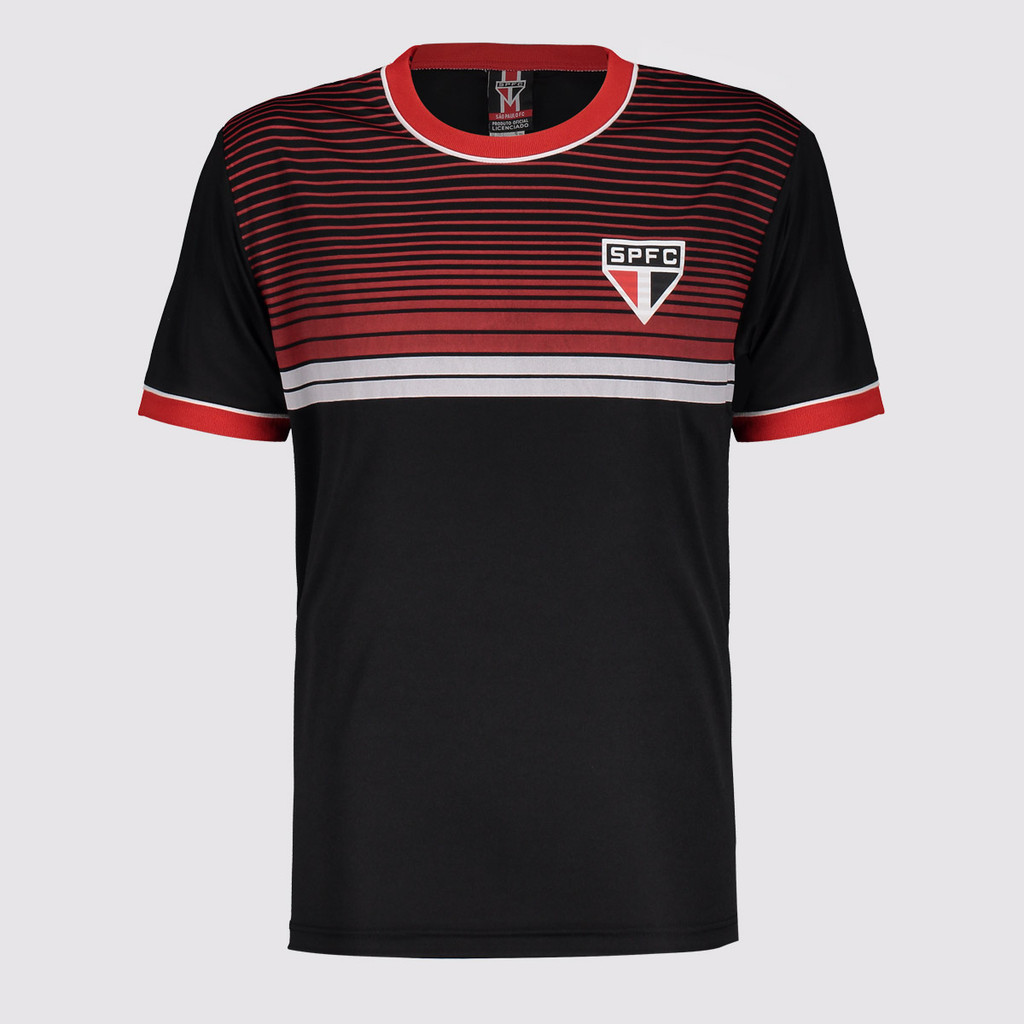 Camisa São Paulo Path Infantil Preta em Oferta na Shopee