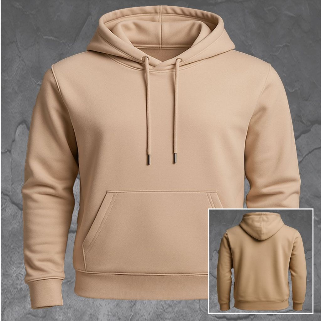 Blusa De Frio Com Capuz Sem Estampa Moletom Canguru Flanelado Liso Masculino Feminino Varias Cores