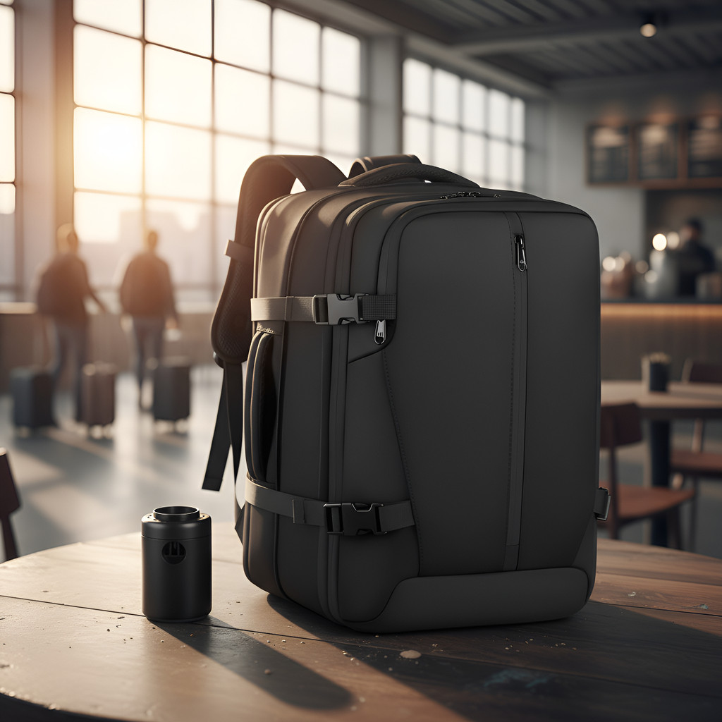 Mochila Vácuo Bordo Executiva de Viagem Grande a Vácuo Para Notebook Expansível Antifurto Cadeado