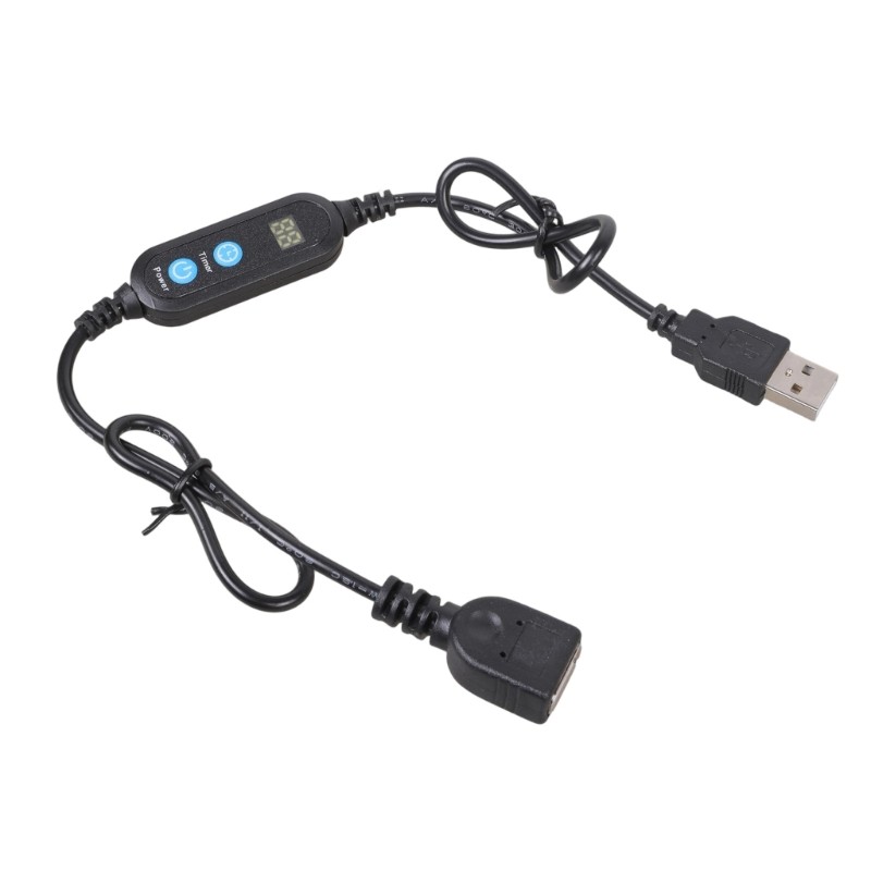 Estone Display Digital USB Timer Cord Função Reinicialização Automática Para Lâmpada LED Ventilador