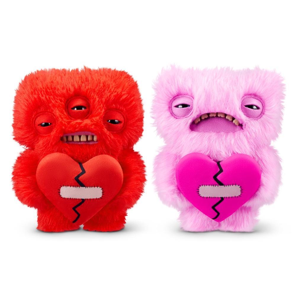 Kit 2 Pelúcias Fuggler Love Fuggs 23cm Rosa e Vermelho em Oferta na Shopee
