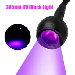 Luminária UV Ultravioleta De Mesa Com Garra Presilha Para Manicure Galaxy