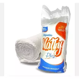 Algodão Hidrófilo Nathy 500g Rolo Grande 100% Puro, Suave e Super Absorvente para Cuidados e Higiene Diária