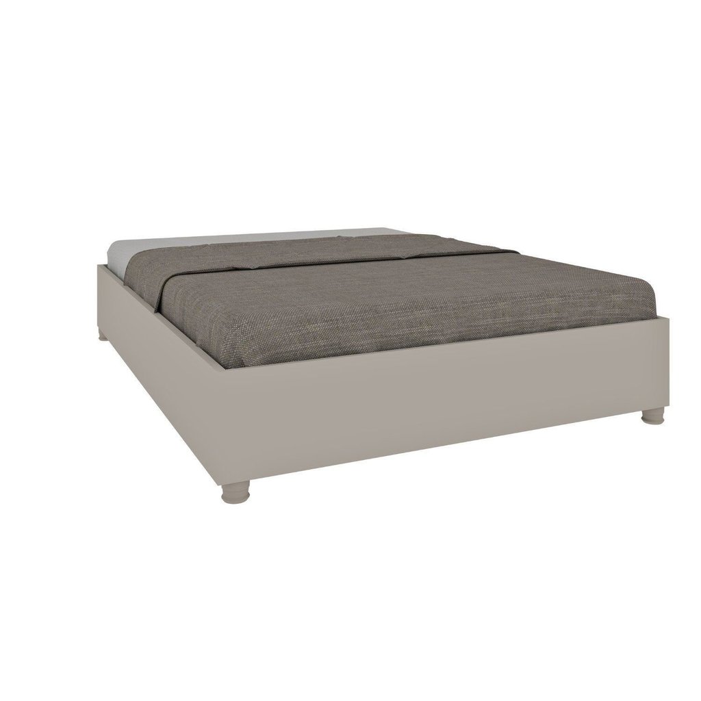 Cama Box Casal em MDP 193cm x 144cm Grécia Espresso Móveis Off White em Oferta na Shopee