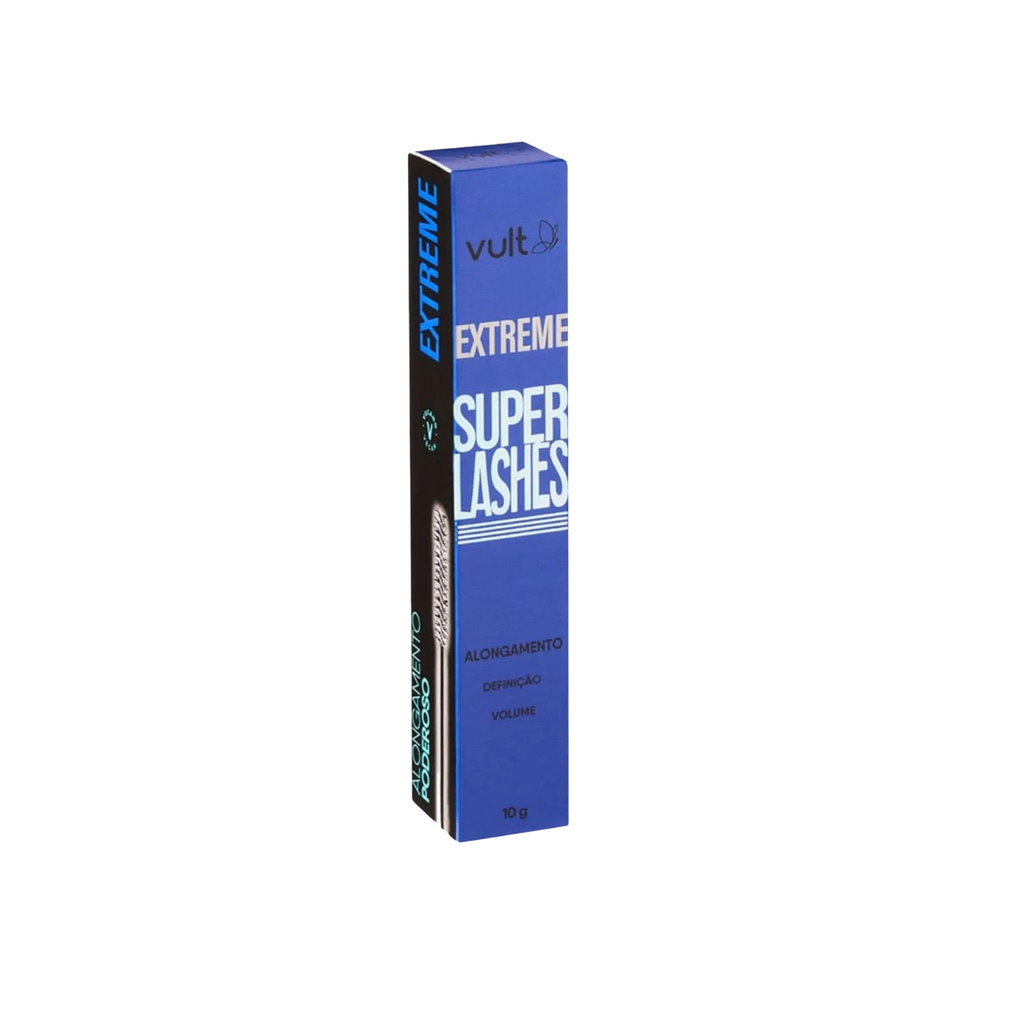 Máscara Vult de Cílios Extreme Super Lashes Alongamento Definição e Volume 10g