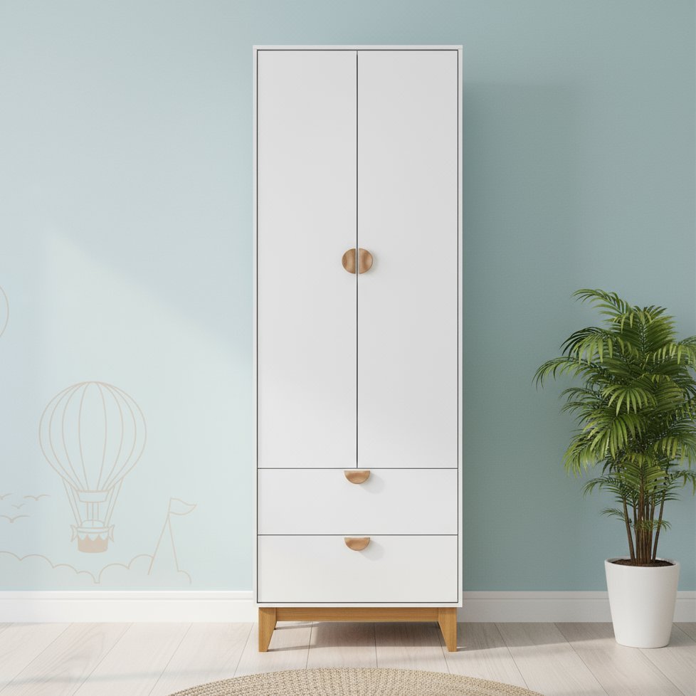 Guarda-roupa 2 Portas 2 Gavetas Magia em Oferta na Shopee