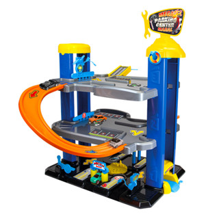 Pista Carrinho Infantil Mega Parking Center Azul Maral em Oferta na Shopee
