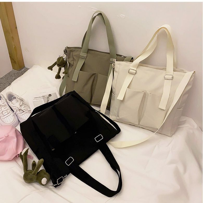 Bolsa Feminina Oxford Impermeável | Tote, Ombro e Transversal com Alta Capacidade para Faculdade e Trabalho em Oferta na Shopee