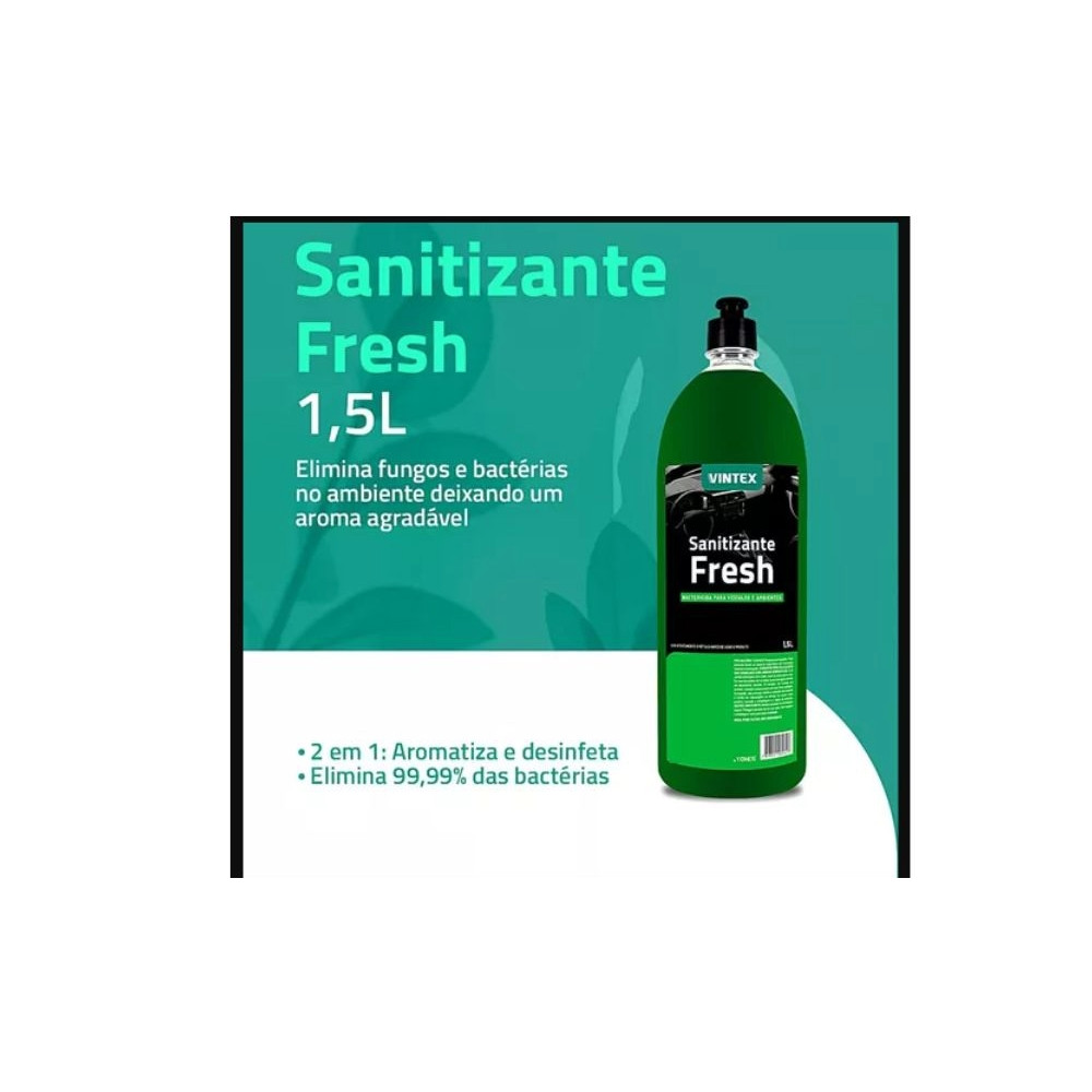 Sanitizante Fresh Vintex bactericida para veículos 1500ml