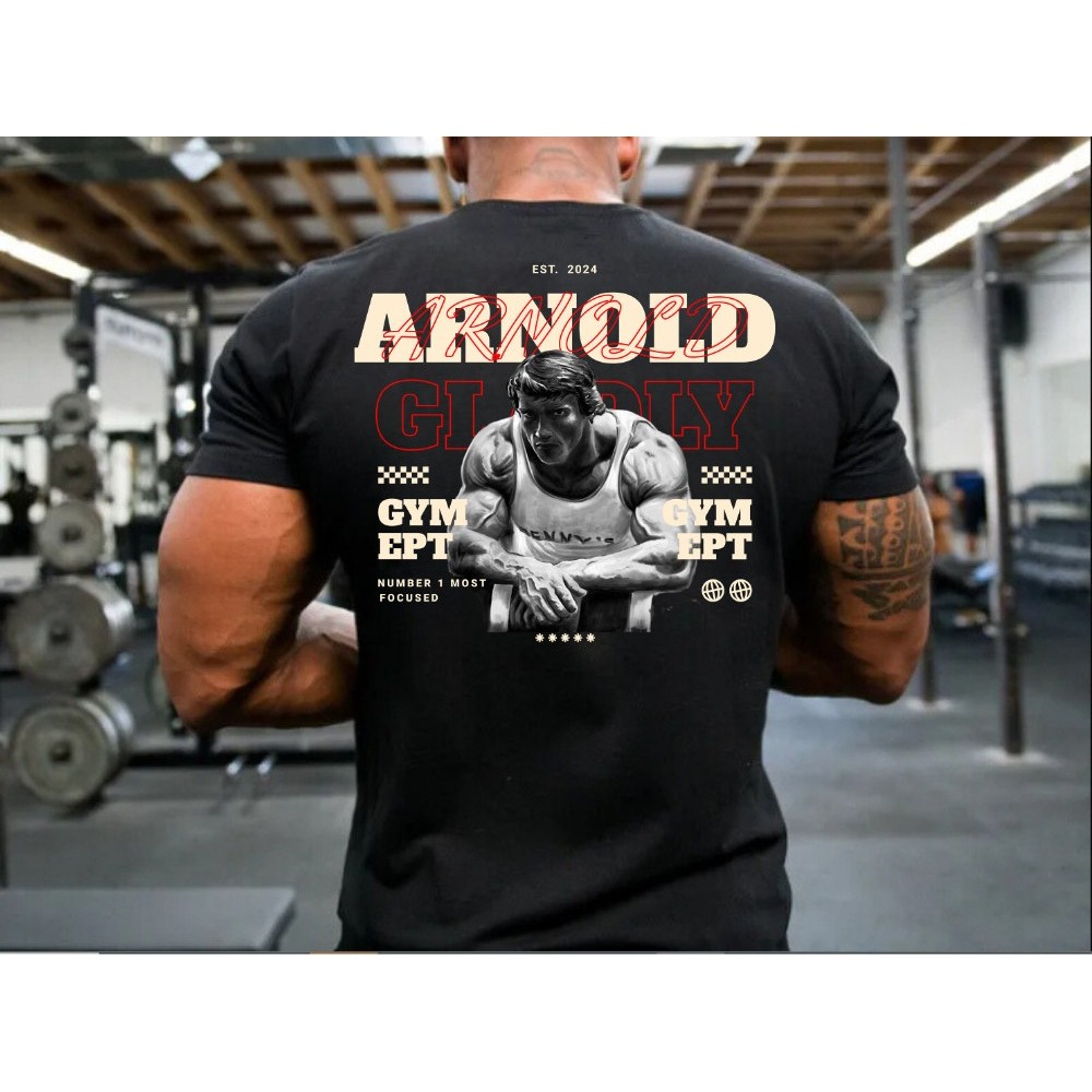 Camiseta Camisa Masculina Oversized Arnold Musculação Exclusivo Lançamento