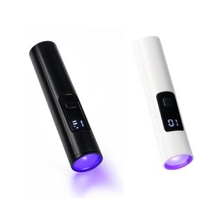 Mini Lanterna UV c/ Tela LED Luz Negra Secagem de Esmalte Teste Resíduos Dinheiro Falso
