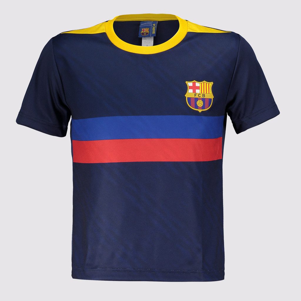 Camisa Barcelona Epoch Infantil Azul Marinho