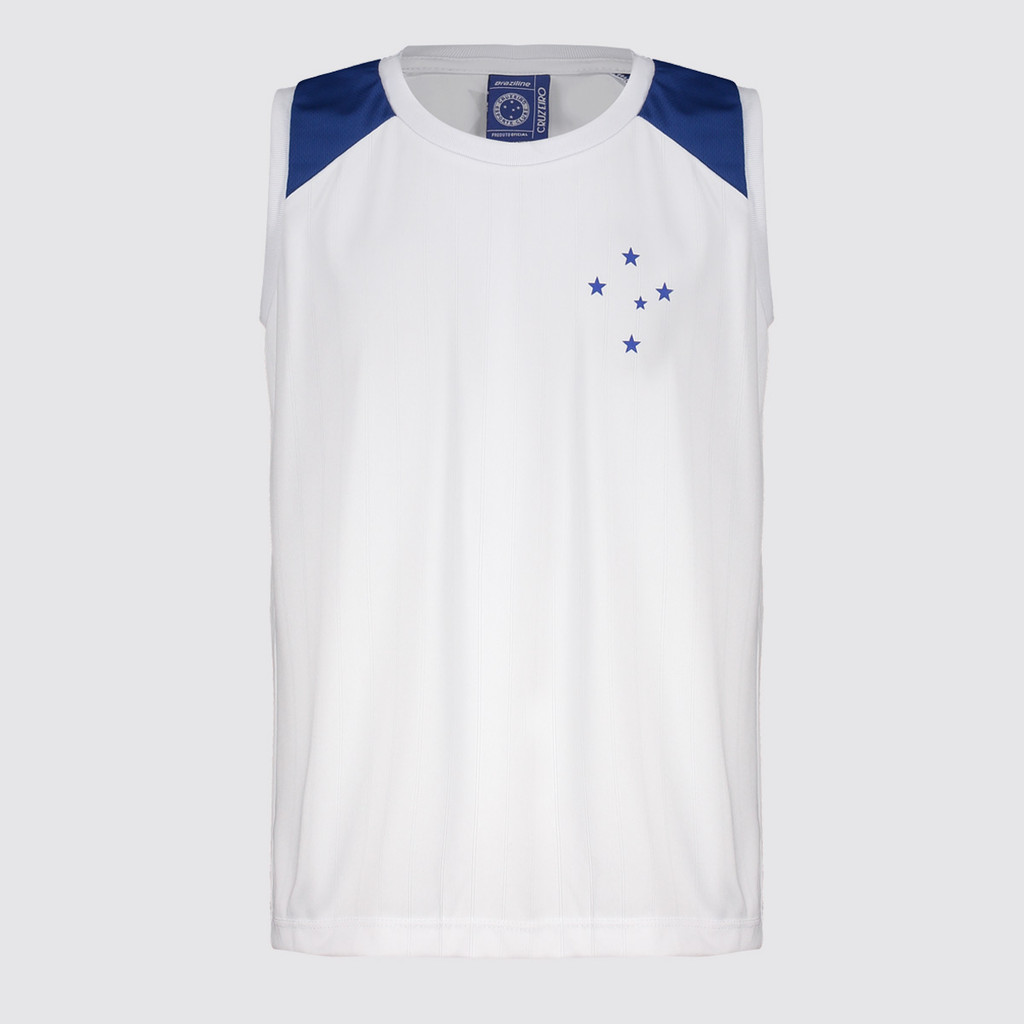 Regata Cruzeiro Tear Infantil Branca em Oferta na Shopee