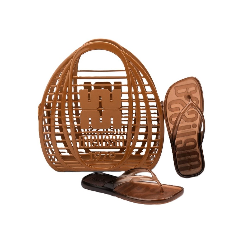 Chinelo Melissa Adulto Beachwear C/ Bolsa Feminino