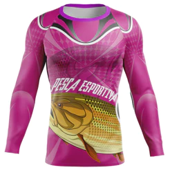 Camisa de Pesca Esportiva com Proteção UV - Modelo Pesca10