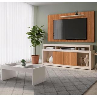 Conjunto Sala de Estar Rack Painel Life + Mesa Book Caemmun em Oferta na Shopee