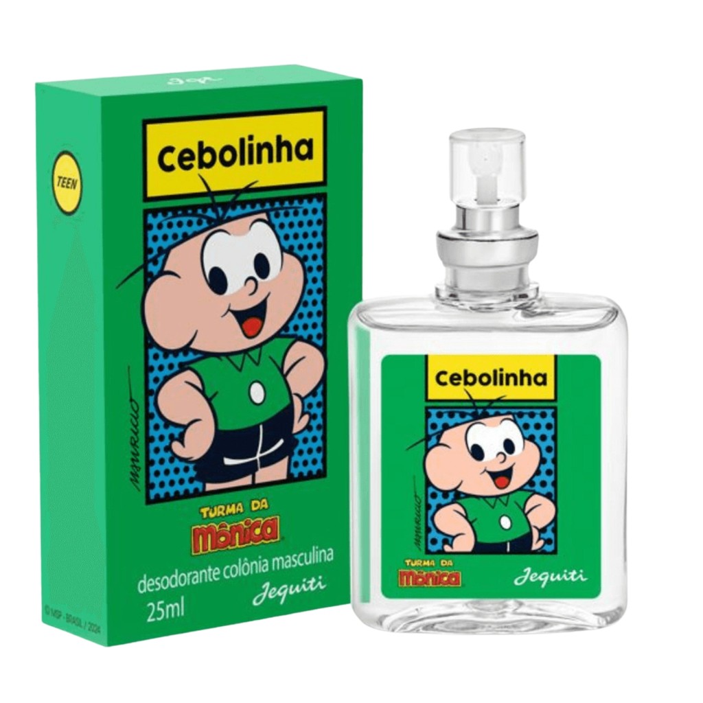 Cebolinha Jequiti Perfume Deo Colônia 25ml - Turma Da Mônica - Fragrância Infantil Refrescante