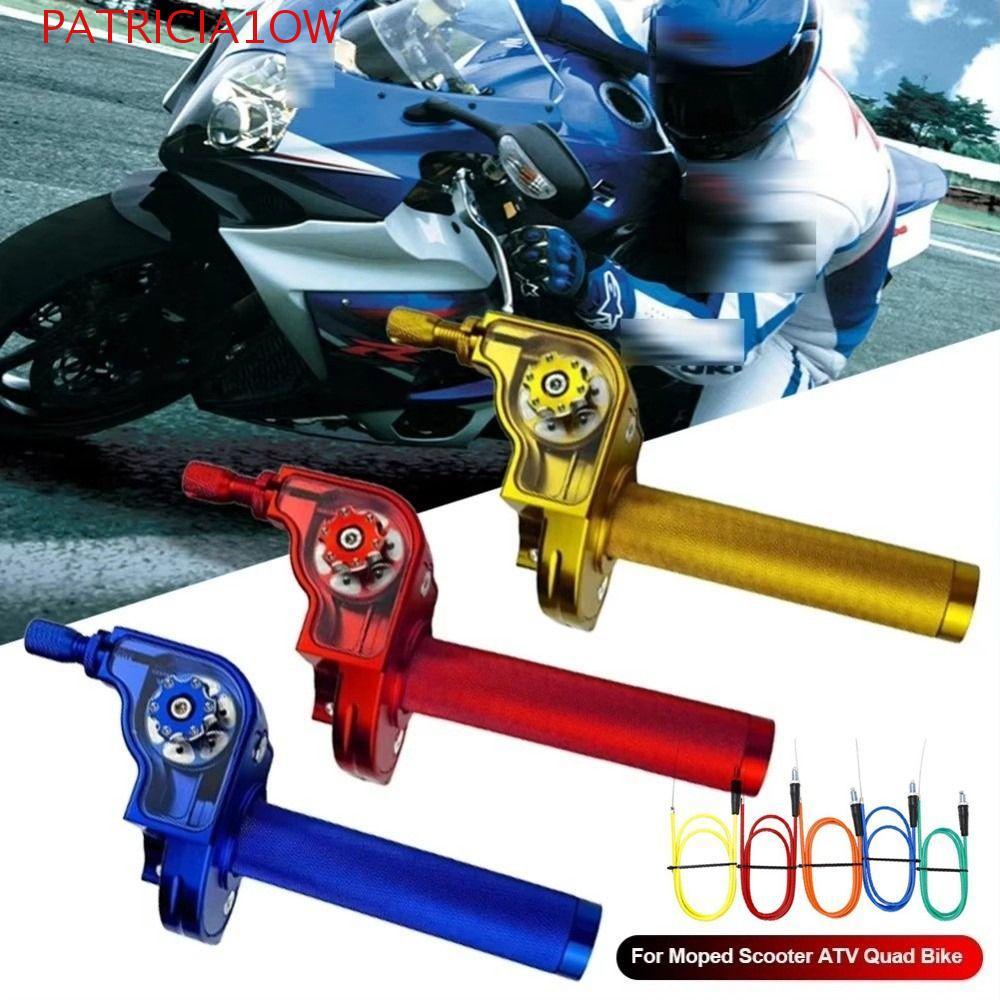 PATRICIA1OW Conjunto De Barra De Torção Do Acelerador , Rosca M10 * 1.5 Com Punho Rotativo Da Motocicleta Fio